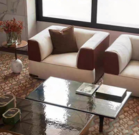Canapé modulaire en forme de L extensible, confortable et moderne, avec rembourrage en éponge, design de luxe personnalisé en usine, pour appartement et villa