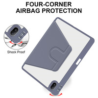 Étui de protection pour tablette avec emplacement pour stylet, rotation à 360 degrés, anti-chute, PC + cuir, plusieurs couleurs, pour Matepad SE 11 Pro 10,8 pouces