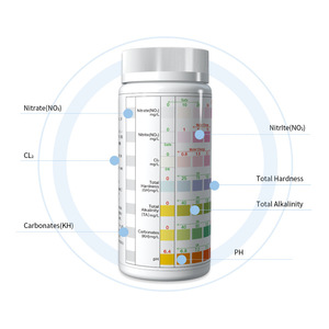 Papier de <span class=keywords><strong>test</strong></span> 7-en-1 pour aquarium et bassin : pH, dureté, alcalinité - Lecture facile pour le contrôle de la qualité de l'eau des piscines, spas et bains <span class=keywords><strong>à</strong></span> remous - Product Image 5