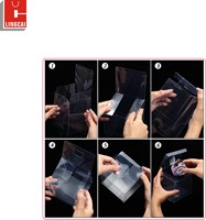 Boîte en plastique PVC transparente personnalisée pour supplément cosmétique rouge à lèvres emballage PET boîte de beauté de gâteau