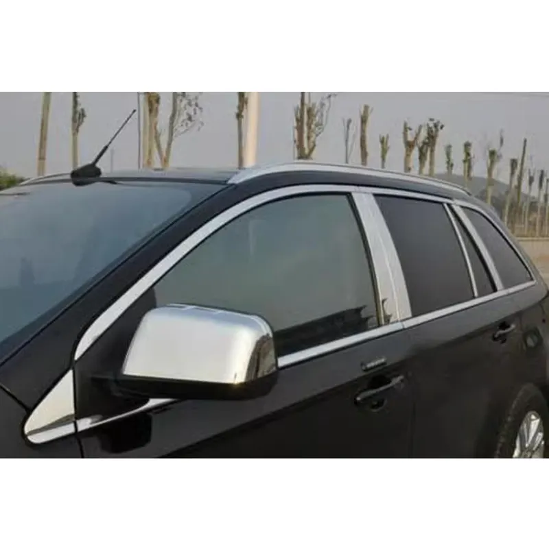 زخرفة سيارة من الفولاذ المقاوم للصدأ لنافذة ford edge بتصميمات من شباك
