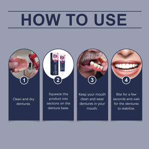 Oralhoe <strong>Denture</strong> <strong>Adhesive</strong> Enhances comfort and <strong>Secures</strong> Loose <strong>Dentures</strong> with Bonding Paste - Product Image 6
