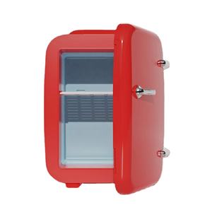 Offre Spéciale <span class=keywords><strong>rouge</strong></span> coloré rétro personnalisé Potable maison voiture 4L beauté soins de la peau boisson réfrigérateur Mini réfrigérateur - Product Image 1