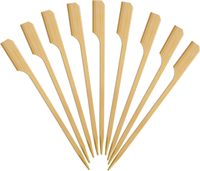 Brochettes de barbecue en bambou robustes et épaisses pour grandes portions de viande, longueur personnalisée, pour restaurants et traiteurs