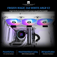 Bloc Thermalright Frozen Magic 360 V2 blanc CPU boucle fermée refroidisseur 72 CFM flux d'air massif 1600RPM module thermique