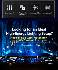 Kit complet de projecteurs LED pour éclairage de scène avec contrôle DMX512 IP65 pour bars et salles de réception - Product Image 6