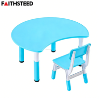 Table d'activités réglable en plastique robuste pour enfants, idéale pour la maternelle, l'école et la garderie
