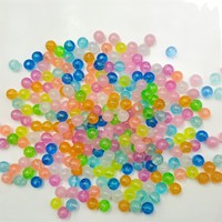 Perles acryliques lumineuses multicolores de 6 mm, 8 mm, 10 mm pour montages de pêche en eau douce et en eau salée – Vente en gros