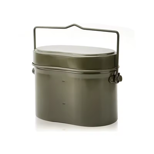 DFM0729 Olla para Calentar al Aire Libre en Forma de Riñón Verde, Tazón Multifunción, Juego de Cocina Individual, Accesorios - Product Image 1