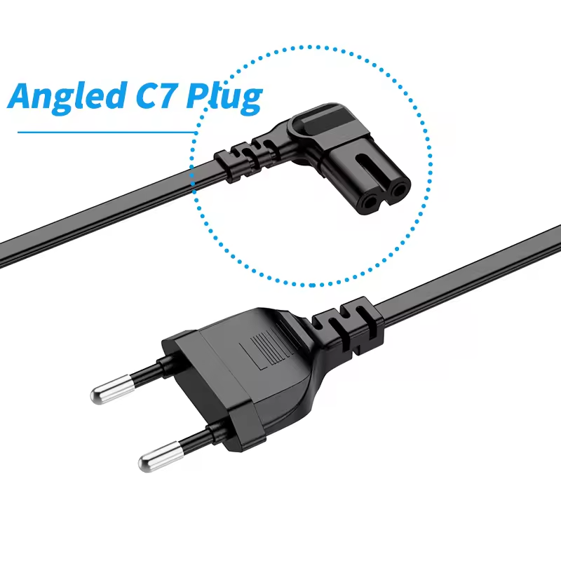Black Angled Cable