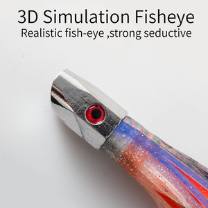 Señuelo de pesca Yajie Aquahunter para calamares, cebo de pulpo con cabeza de cobre 01, señuelo de pesca en agua salada, cebo de fondo, pesca de arrastre desde embarcación - Product Image 3