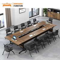 Tables de conférence pliantes avec roues Bureau à domicile Bureau d'ordinateur Bureau et chaise Chaise de bureau Table d'ordinateur pliante pour la maison