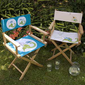 Chaise de Réalisateur Standard à Impression Numérique Haute Définition, Cadre en Bois Dur Chinois Durable, Portable pour Cinéma, Chambre, Parc - Product Image 3