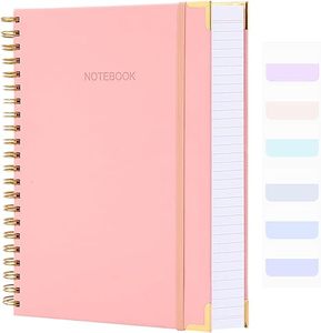 Carnet à spirales vierge, journal d'écriture pour femmes et hommes, carnet à couverture rigide pour le travail et l'école, carnet à spirales rose personnalisé - Product Image 4