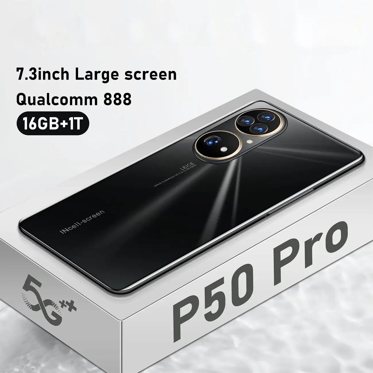 New Original P50 Pro 7.3 Inch HD P50 Pro with Face ID LTE 4G Quad Core Ram 16GB ROM 1TB mobile phones Android 9.0 Mobile Phone
