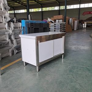 Armoire de travail en acier inoxydable, armoire de <span class=keywords><strong>cuisine</strong></span>, bon marché, équipement de restaurant - Product Image 4