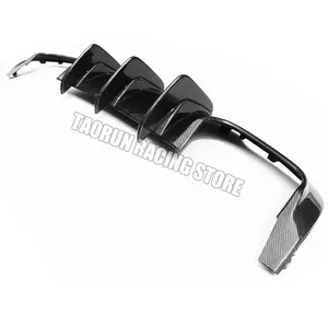 Diffuseur de pare-chocs arrière en fibre de carbone avec grand <span class=keywords><strong>aileron</strong></span> pour Benz W204 C180 C200 C300 C63 4 portes et 2 portes Faceliftt 12-14 - Product Image 2