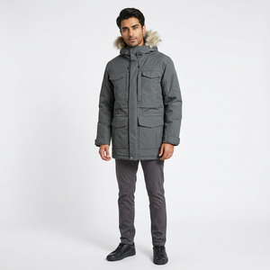 2026 New Arrival Custom Design <b>Men's</b> Parka <b>Jacket</b> Hooded Warm Cotton Coat for Outdoor Winter Wear <b>Long</b> Length Parka - Product Image 1