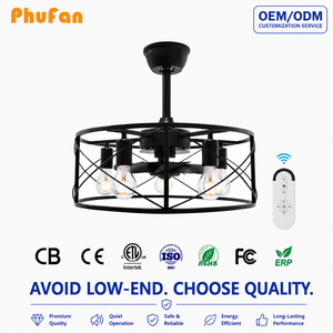 <span class=keywords><strong>Ventilateur</strong></span> de <span class=keywords><strong>plafond</strong></span> industriel moderne B2B avec éclairage intégré, 20 pouces, cage dorée, 5 pales, LED, télécommande, <span class=keywords><strong>luminaire</strong></span> - Product Image 1