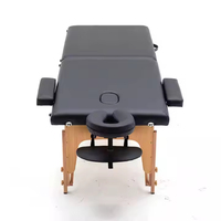 Professionelle Höhenverstellbare Tragbare Leichte Komfortable Klappbare Massageliege für 2 Sitzplätze Holz-Spa-Massagetisch