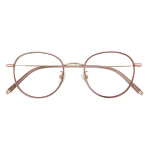Gafas Retro con montura redonda para mujer, montura pequeña ultraligera marrón de alta gama con protección contra luz azul Danyang 123638 - Product Image 5