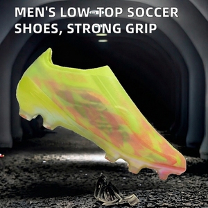 Scarpe <span class=keywords><strong>da</strong></span> <span class=keywords><strong>Calcio</strong></span> Invernali di Alta Qualità per Uomo, Modello Professionale a Suola Bassa <span class=keywords><strong>con</strong></span> Forte Aderenza e Resistenza all'Usura, FG - Product Image 2