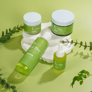 Set per la Cura della Pelle Naturale contro l'Acne con Tea Tree, Detergente, Crema e Siero per la Cura del Viso, Prodotti per la Cura della Pelle Acneica per Vendita all'Ingrosso e Personalizzazione - Product Image 1