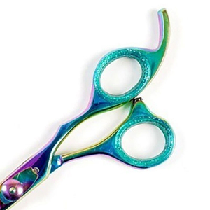 Tijeras profesionales de peluquería, hoja afilada de acero inoxidable, mango largo, para diestros, tijeras para cortar el cabello, accesorio de salón - Product Image 6