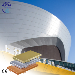 Panneaux de revêtement de placage en aluminium de façade extérieure pour le revêtement anti-corrosif de fluorocarbone de mur rideau de centre commercial - Product Image 4