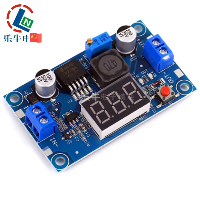 LM2596 LM2596S DC - DC Adjustable Buck Step Down Power Supply Module With LED Voltmeter Digital Display