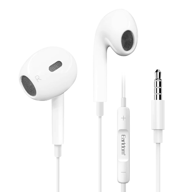 Wholesale Earphones In-Ear Headphones with Microphone 3.5mm Wired Earbuds for Pad and Android Smartphones, Laptops, MP3, Gaming