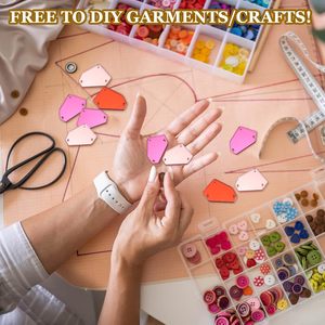 เมคคาไนซิตี้ ชิ้นคริสตัลอะคริลิกทรงไม่สม่ำเสมอแบบเย็บติด มีรู  คริสตัลรูปทรงกระจก  ลูกปัดเพชร สำหรับงาน DIY ปาร์ตี้เต้นรำ W - Product Image 5