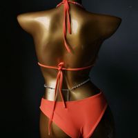 Ensemble de bikini personnalisé avec chaîne en strass pour femmes, maillot de bain sexy pour carnaval et festival, maillot de bain deux pièces pour soirée, fournisseur en gros d'usine OEM