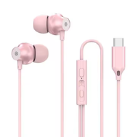 Earphone Stereo Olahraga Musik Peredam Kebisingan Jack Berkabel Dengan Mikrofon Headset Handsfree