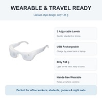 Masseur oculaire LED 7 couleurs, compresse chaude et froide, microcourant EMS, vibration, lunettes de soin des yeux, rechargeable par USB
