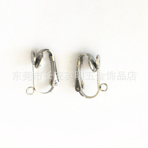 Stainless Steel Round Clip-on <b>Earrings</b> U-shaped Single-loop DIY Jewelry Accessories Unisex Fashion <b>Earrings</b> - Product Image 2