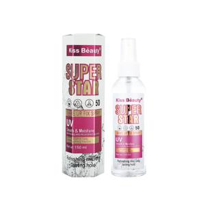 Kiss Beauty 150mL Super Star Fixateur de <span class=keywords><strong>Maquillage</strong></span> Spray Lissant & Hydratant 24h Longue Durée Fixateur de <span class=keywords><strong>Maquillage</strong></span> Spray Fixateur de <span class=keywords><strong>Maquillage</strong></span> Brume Fini - Product Image 2