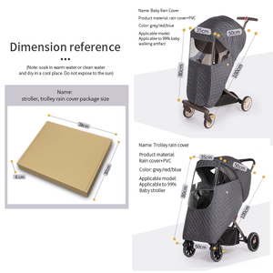 Không thấm nước mưa che cho xe đẩy em bé xe đẩy em bé dày gió che sử dụng trong mùa đông thích hợp cho 95% xe đẩy em bé mô hình - Product Image 6