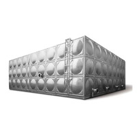 Réservoir d'eau modulaire rectangulaire en acier inoxydable boulonné de grande capacité, prix usine, garantie 1 an, qualité alimentaire