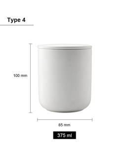Pot de bougie personnalisé de luxe avec couvercle, pot en céramique pour la fabrication de bougies, Offre Spéciale - Product Image 5