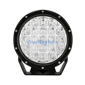 ไฟขับขี่แบบ LED ทรงกลมขนาด <span class=keywords><strong>7</strong></span> นิ้ว รุ่นใหม่ปี 2026 ยี่ห้อ Owllights กำลังไฟ 105 วัตต์ สำหรับรถออฟโรด 4x4 แสงสีขาว 6000K พร้อมฝาครอบสี สำหรับรถกระบะ 4WD SUV และรถบรรทุก - Product Image 1