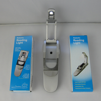 Lampe de lecture robotique LED super lumineuse, flexible et réglable, rechargeable par USB, avec clip, en ABS, idéale comme cadeau promotionnel