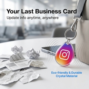 Porte-clés intelligent NFC RFID personnalisé de style mode haut de gamme pour les avis sur Instagram, Google, <span class=keywords><strong>YouTube</strong></span> et les médias sociaux professionnels - Product Image 6