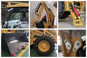 Chargeuse-pelleteuse 4x4 à moteur diesel, mini-excavatrice, pompe hydraulique, chargeuse sur pneus, mini-<span class=keywords><strong>tracteur</strong></span> de construction pour travaux de terrassement - Product Image 4