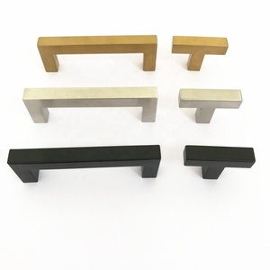 China Kosin Cabinet Drawer <strong>Door</strong> Square Brush Gold <strong>Black</strong> Stainless Steel Single Hole <strong>Knob</strong> Handle and <strong>Knob</strong> - Product Image 4
