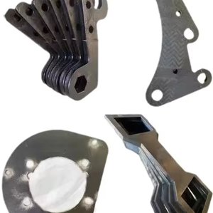 Pièces en acier découpées au laser Q235, pliées, soudées, poinçonnées, estampées, perforées avec précision, <span class=keywords><strong>pour</strong></span> usage industriel intensif - Product Image 1