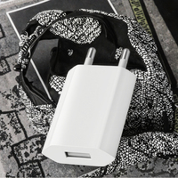 Adaptateur de chargeur USB universel 5V1A personnalisé en usine, charge rapide, matériau ignifuge, protection OLP pour les téléphones iPhone et Android