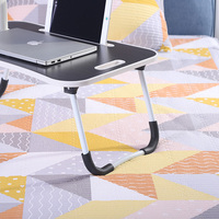 Table de lit pour ordinateur portable en Offre Spéciale avec porte-gobelet, grand plateau de lit de bureau pliable portable