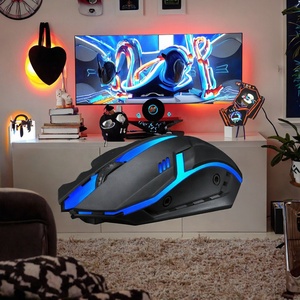 Benutzer definiertes Logo LED Hintergrund beleuchtung <span class=keywords><strong>3D</strong></span>-Stil USB Optisch Kabel gebundene Gaming-Maus Home Office Business Notebook <span class=keywords><strong>Desktop</strong></span>-<span class=keywords><strong>Computer</strong></span> Mac Stock - Product Image 3