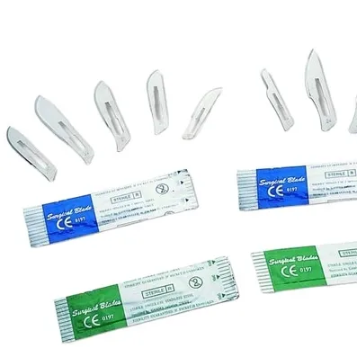 Disposable Carbon Steel Product Safety Sterile Scalpel Handle Surgical Blades for medical